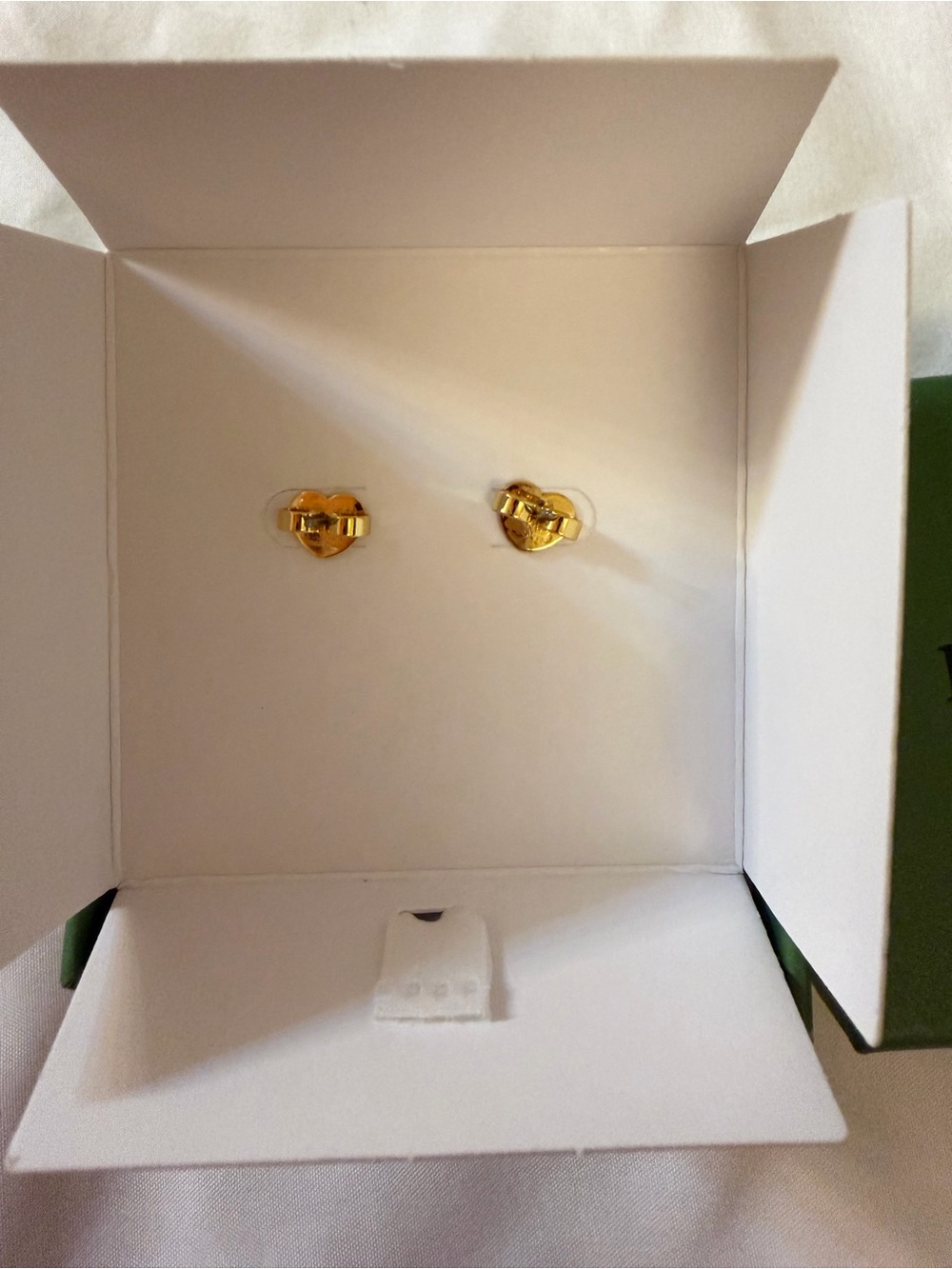 kate spade Gold Pearl Double-Stud Earrings - Picture 2 of 3